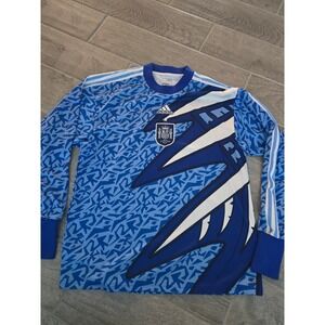 Adidas Spain Icon Goalkeeper Football‎ Soccer Blokecore Jersey Mens Blue Small